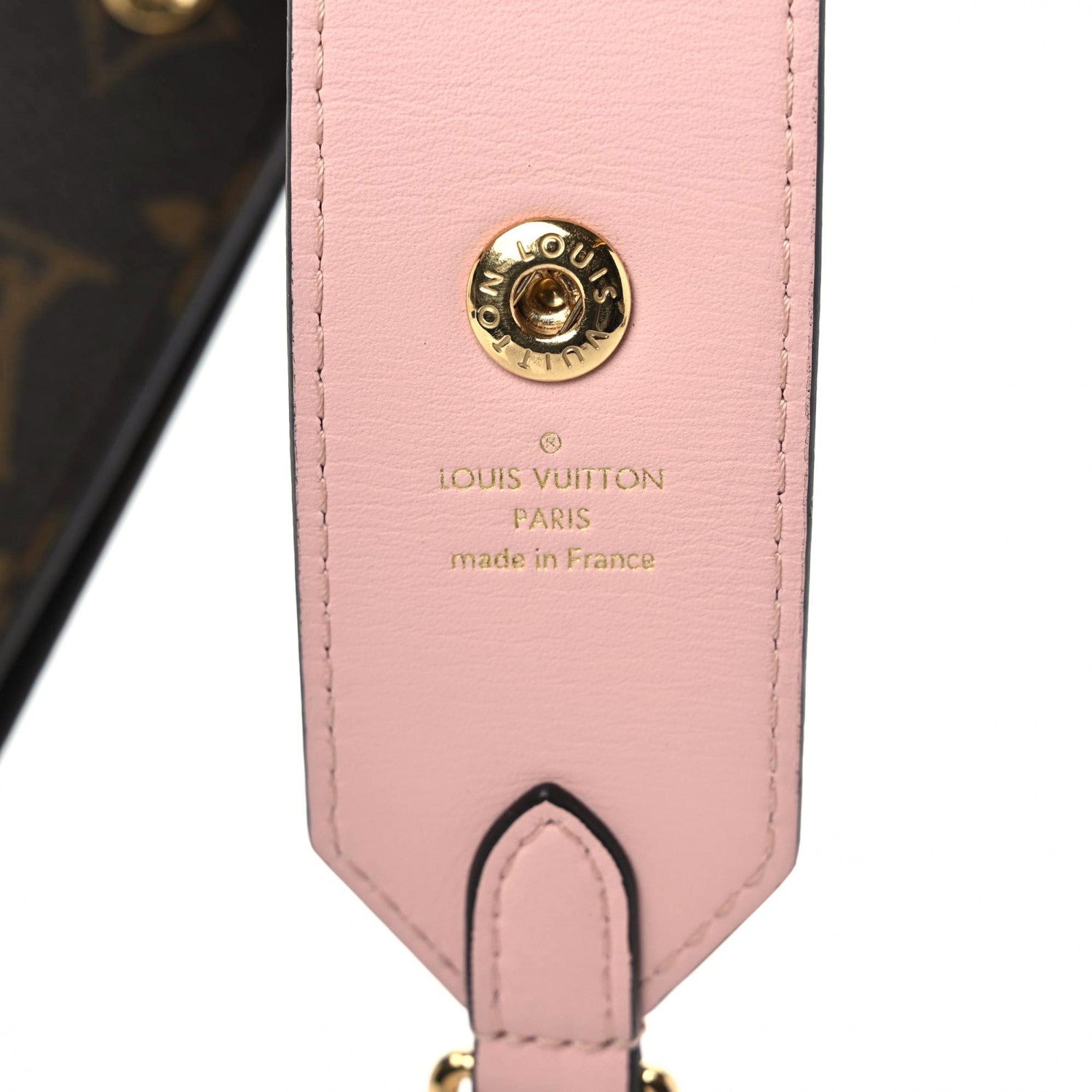 Louis Vuitton Monogram Adjustable Bandouliere Shoulder Strap Rose Ballerine 3 of 4