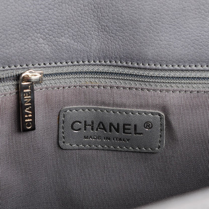 Chanel Caviar Quilted Grand Shopping Tote GST Light Grey 6 of 7