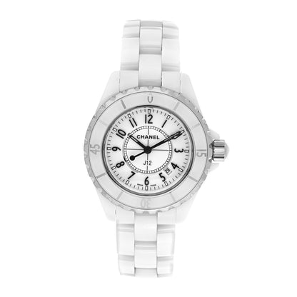 Chanel Stainless Steel Ceramic 33mm J12 Quartz Watch White 1 of 5