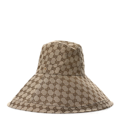 Gucci Monogram Wide Brim Hat S 56 Beige 1 of 10
