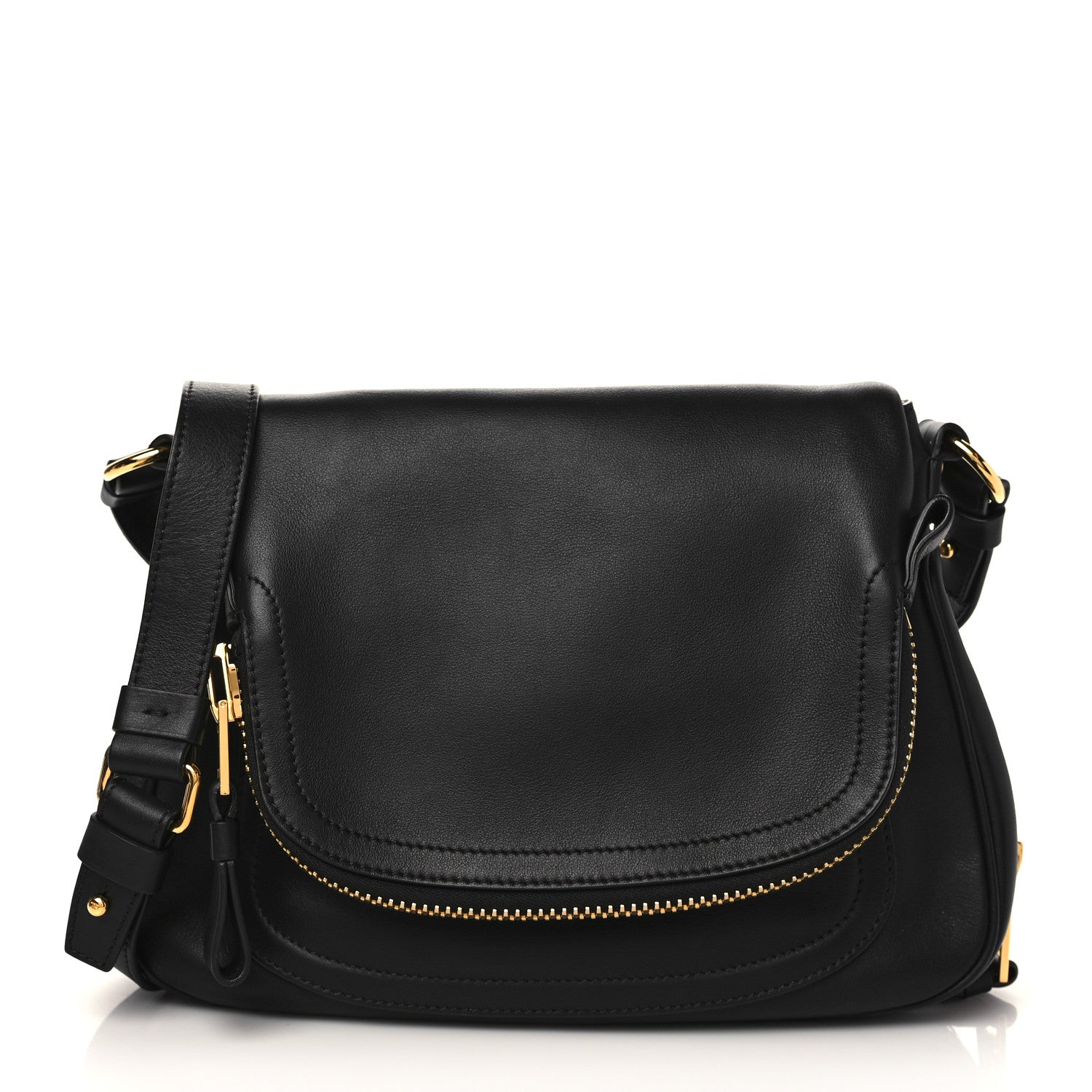 Tom Ford Calfskin Medium Jennifer Crossbody Bag Black 1 of 6