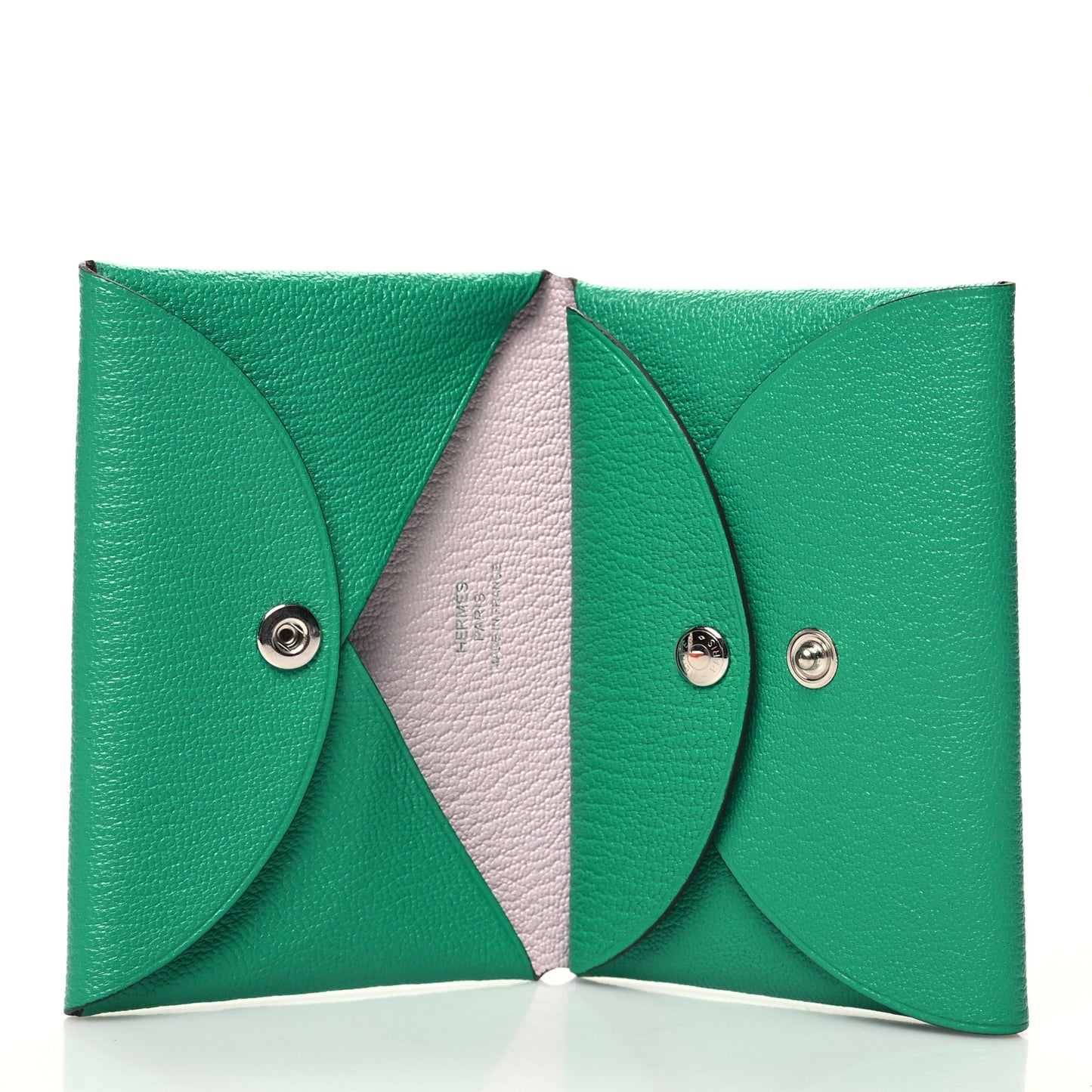 Chevre Mysore Verso Calvi Duo Card Case Menthe Rose Sakura