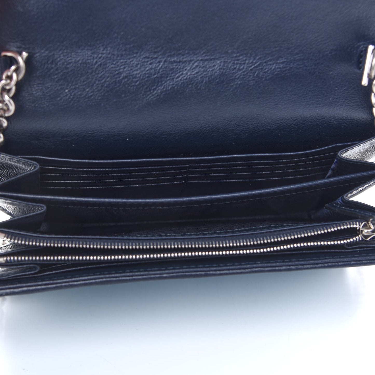 Monogram Multicolor Matelasse Diagonal GG Marmont Chain Wallet Light Blue