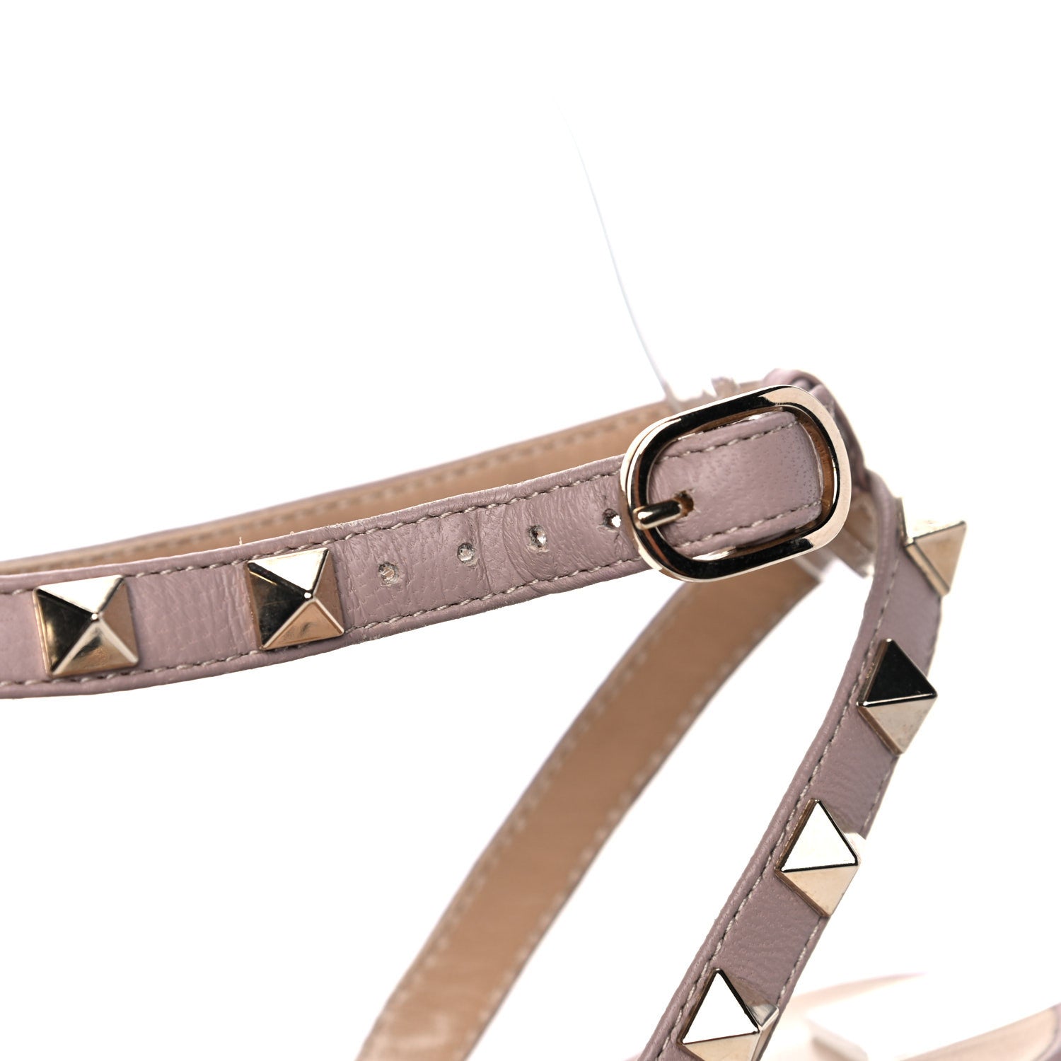 Valentino Garavani Nappa Rockstud Ankle Strap 100mm Pumps 36 Marine Poudre 7 of 14
