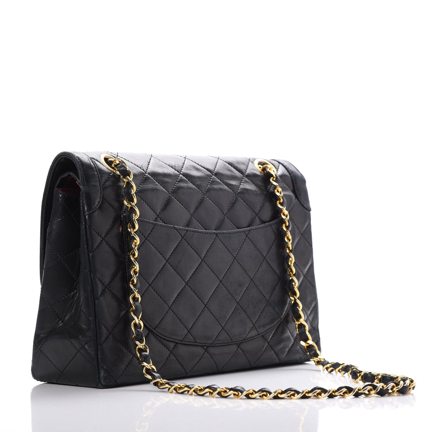 Chanel Lambskin Quilted Medium Double Flap Black 3 of 21