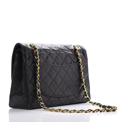 Chanel Lambskin Quilted Medium Double Flap Black 3 of 21