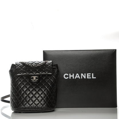Chanel Lambskin Quilted Small Urban Spirit Backpack Black 8 of 8