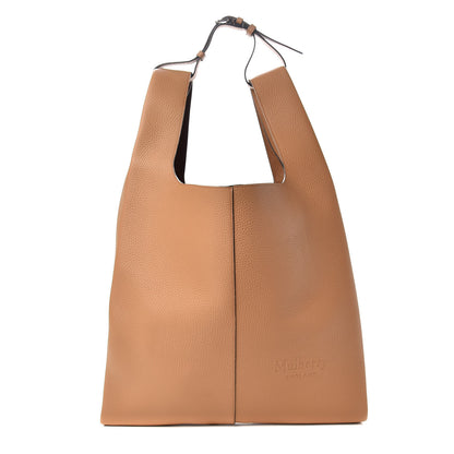 Mulberry Calfskin Heavy Grain Oversized Portobello Tote Light Salmon 1 of 9