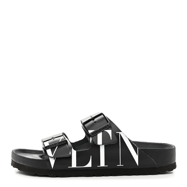 Valentino Garavani Calfskin VLTN Birkenstock Slide Sandals 37