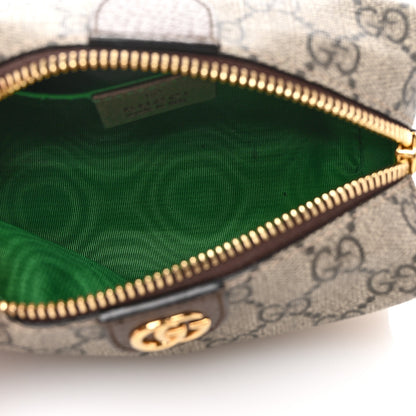 Gucci Soft GG Supreme Monogram Calfskin Small Ophidia Cosmetic Case Beige Ebony New Acero 5 of 7