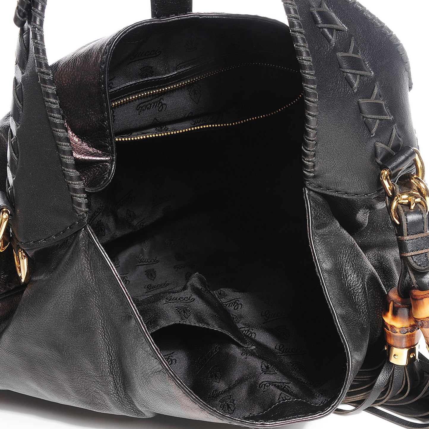 Calfskin Large New Jackie Hobo Black