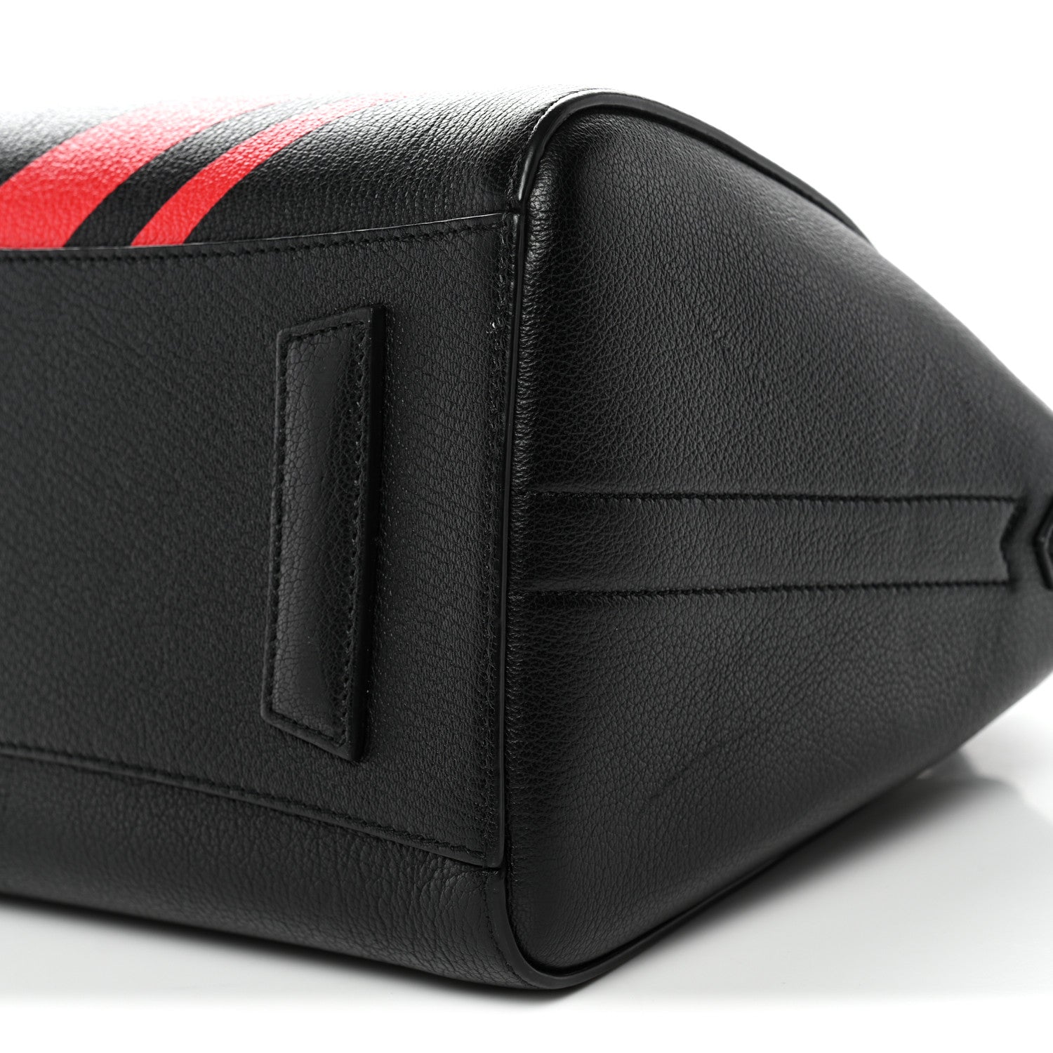 Givenchy Sugar Goatskin Striped Small Antigona Black Red 10 of 11
