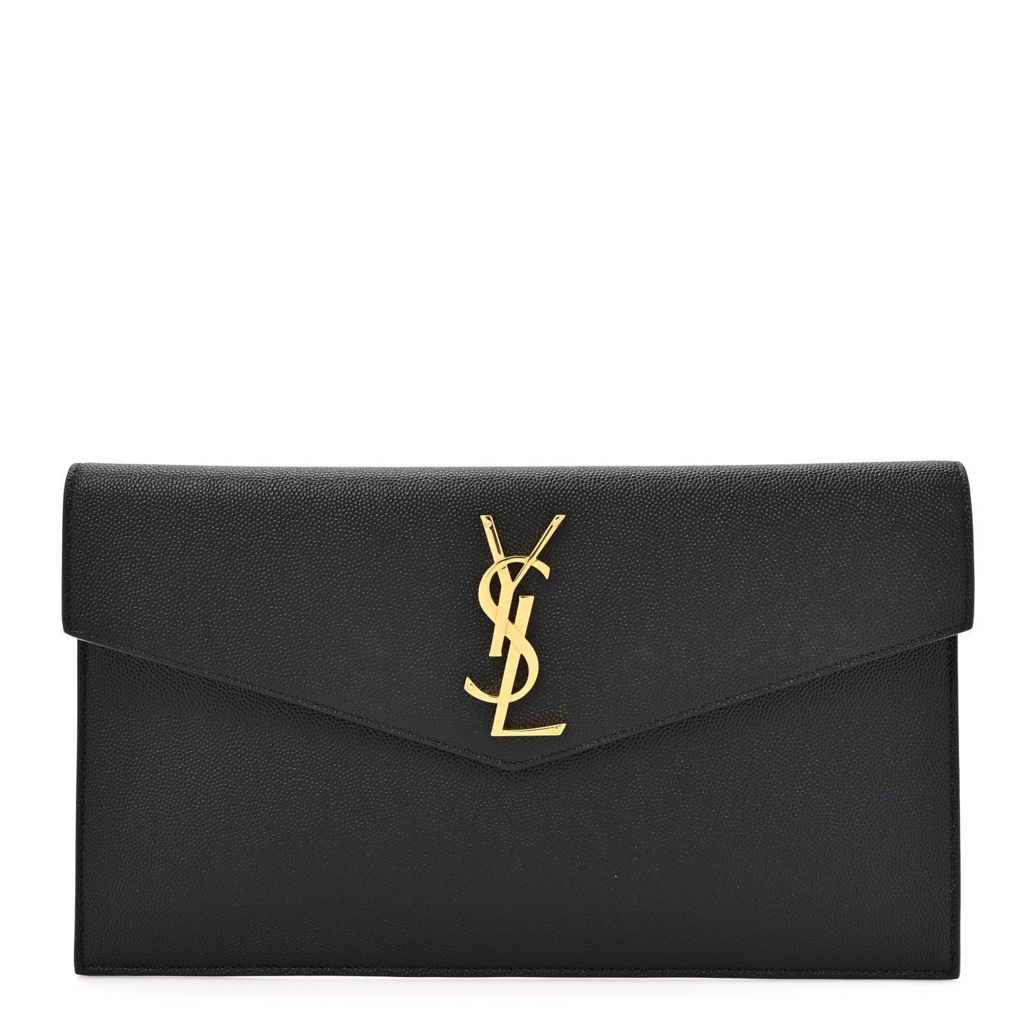 Saint Laurent Grain De Poudre Uptown Pouch Black 1 of 8