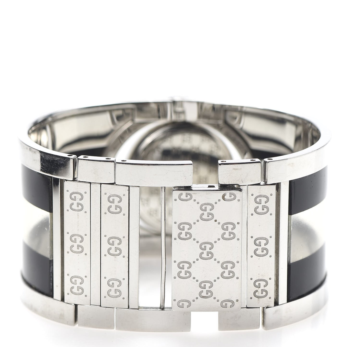 Stainless Steel Acetate 33mm Twirl Quartz Watch Black