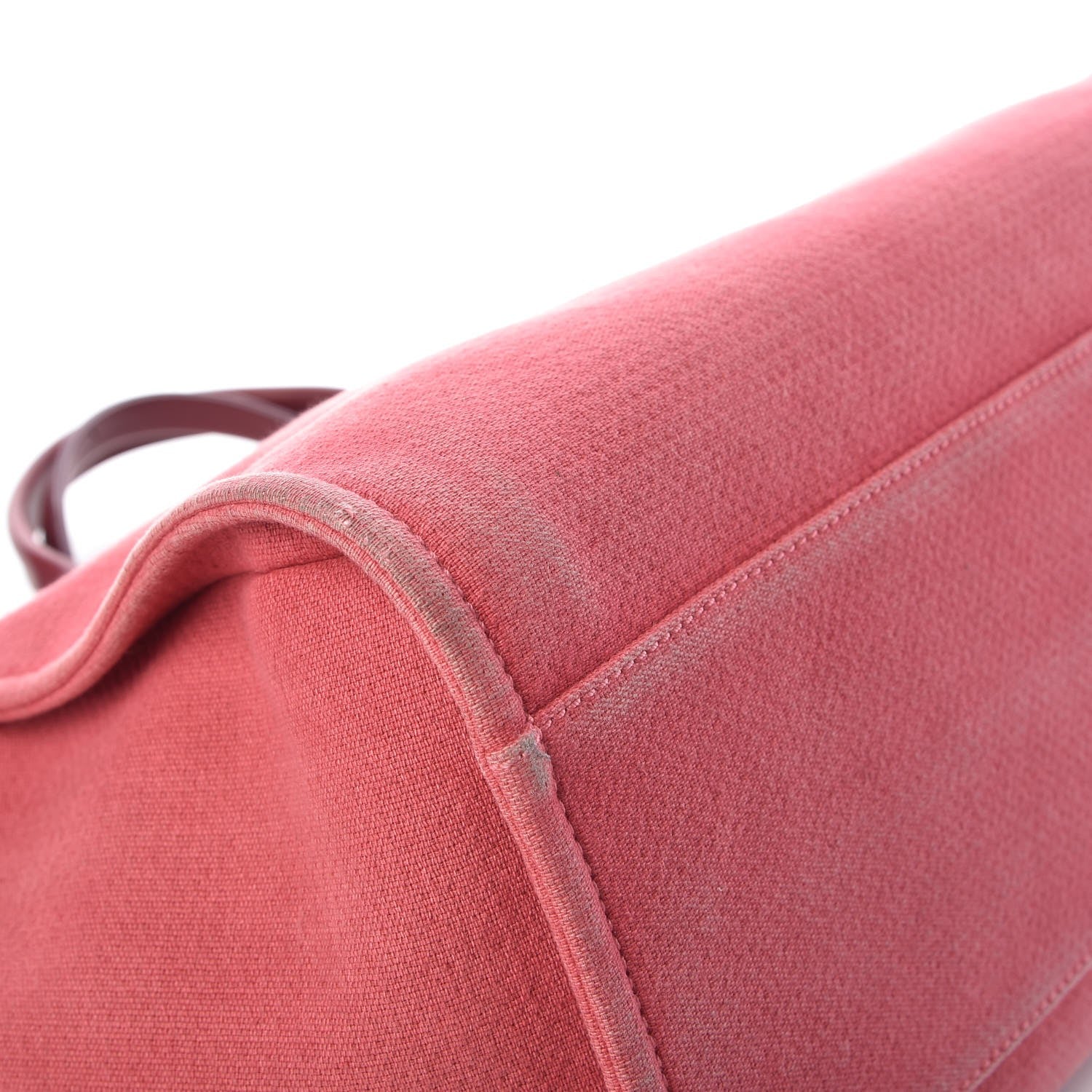 Chanel Canvas Large Deauville Tote Red 9 of 12