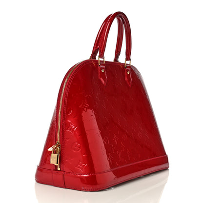 Louis Vuitton Vernis Alma MM Pomme D'Amour 2 of 9