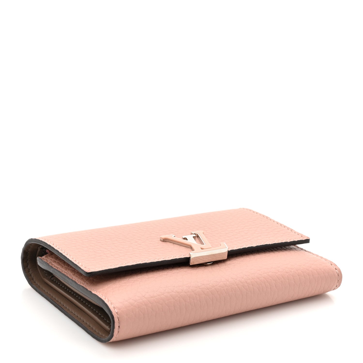 Louis Vuitton Taurillon Capucines Compact Wallet Magnolia 4 of 11