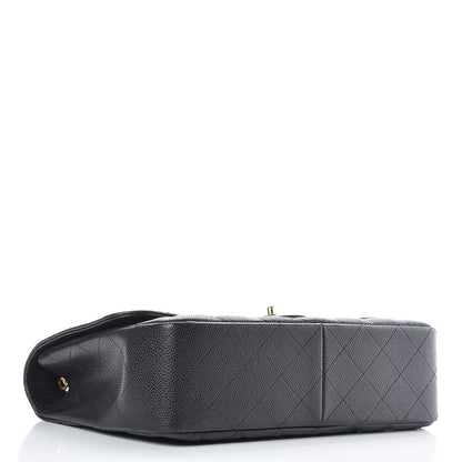 Chanel Caviar Quilted Jumbo Single Flap Black 4 of 10