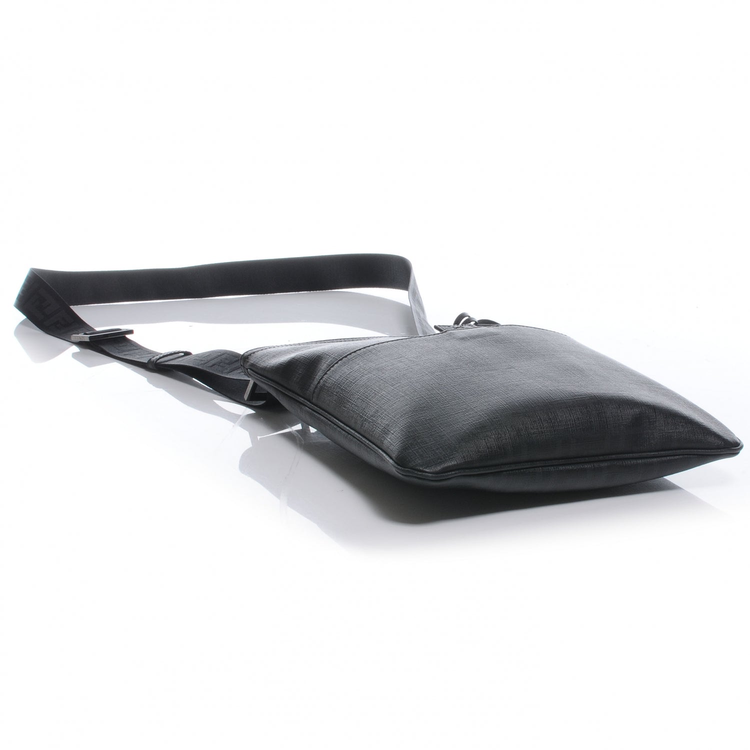 Fendi Zucca Spalmati Messenger Black 4 of 10