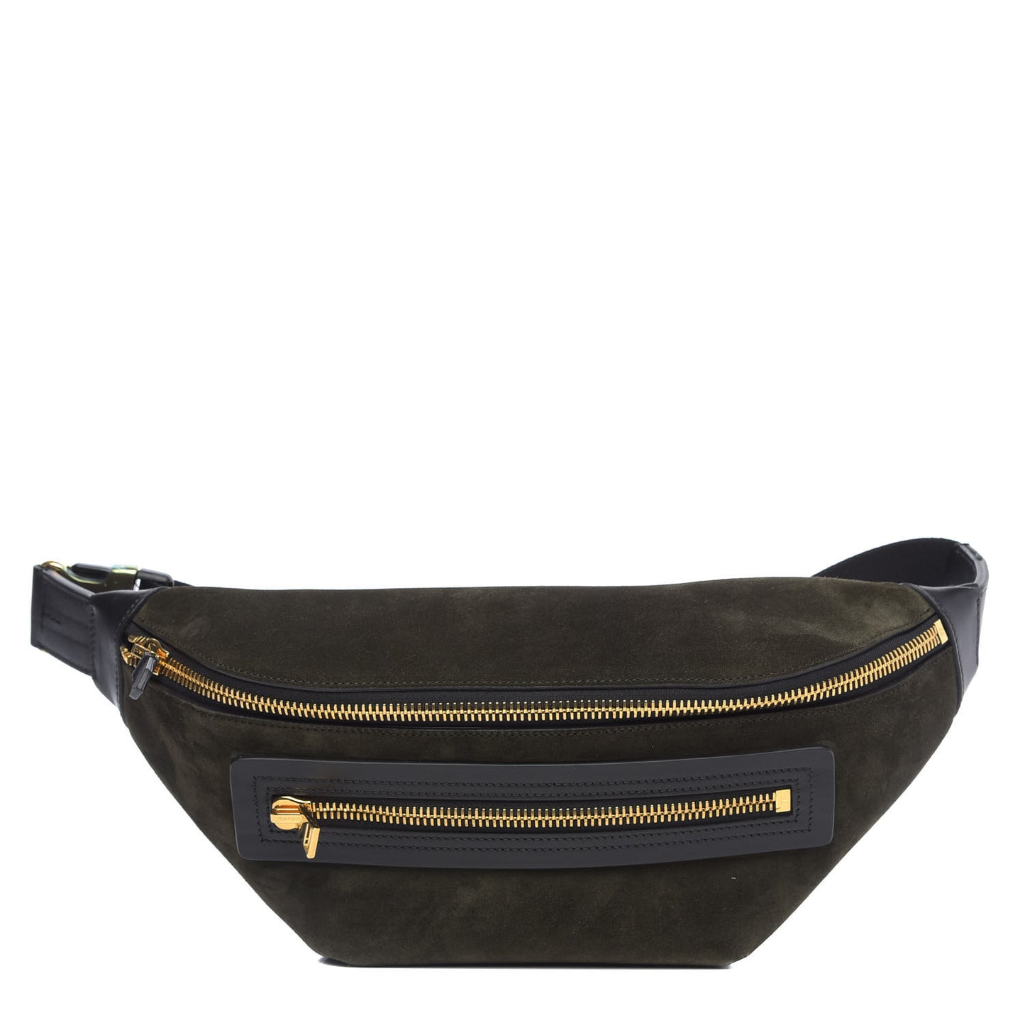 Suede Calfskin Buckley Belt Bag Derby Green