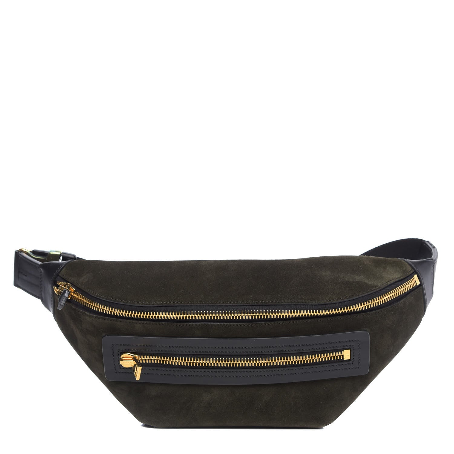 Tom Ford Suede Calfskin Buckley Belt Bag Derby Green 1 of 9