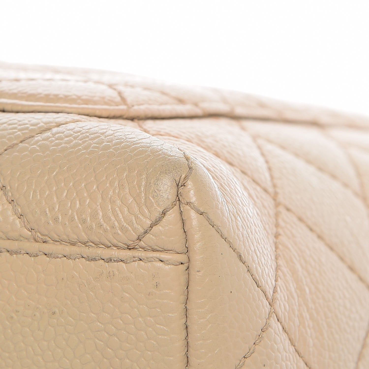 Chanel Caviar Quilted Jumbo Kelly Flap Beige Clair 18 of 19