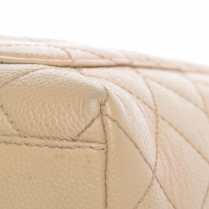 Chanel Caviar Quilted Jumbo Kelly Flap Beige Clair 18 of 19