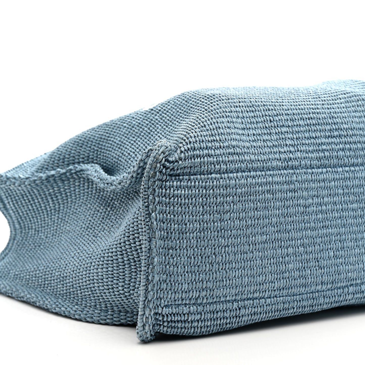 Raffia Large G Shopping Tote Denim Blue
