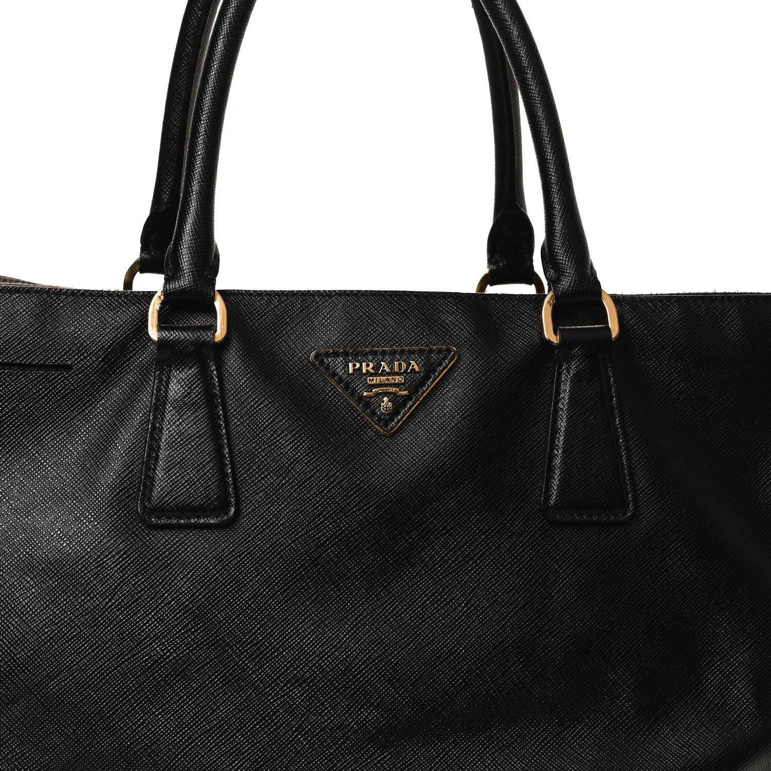 Prada Saffiano Medium Galleria Double Zip Tote Black 9 of 11