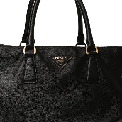 Prada Saffiano Medium Galleria Double Zip Tote Black 9 of 11