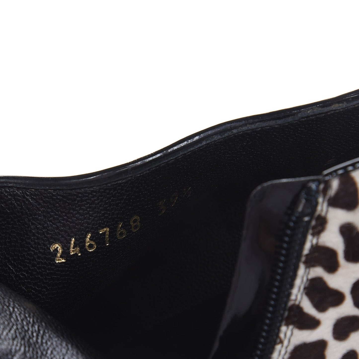 Pony Hair Animal Print Paloma Ankle Booties 39.5