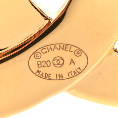 Chanel Metal Paris Button CC Large Brooch Gold 5 of 5