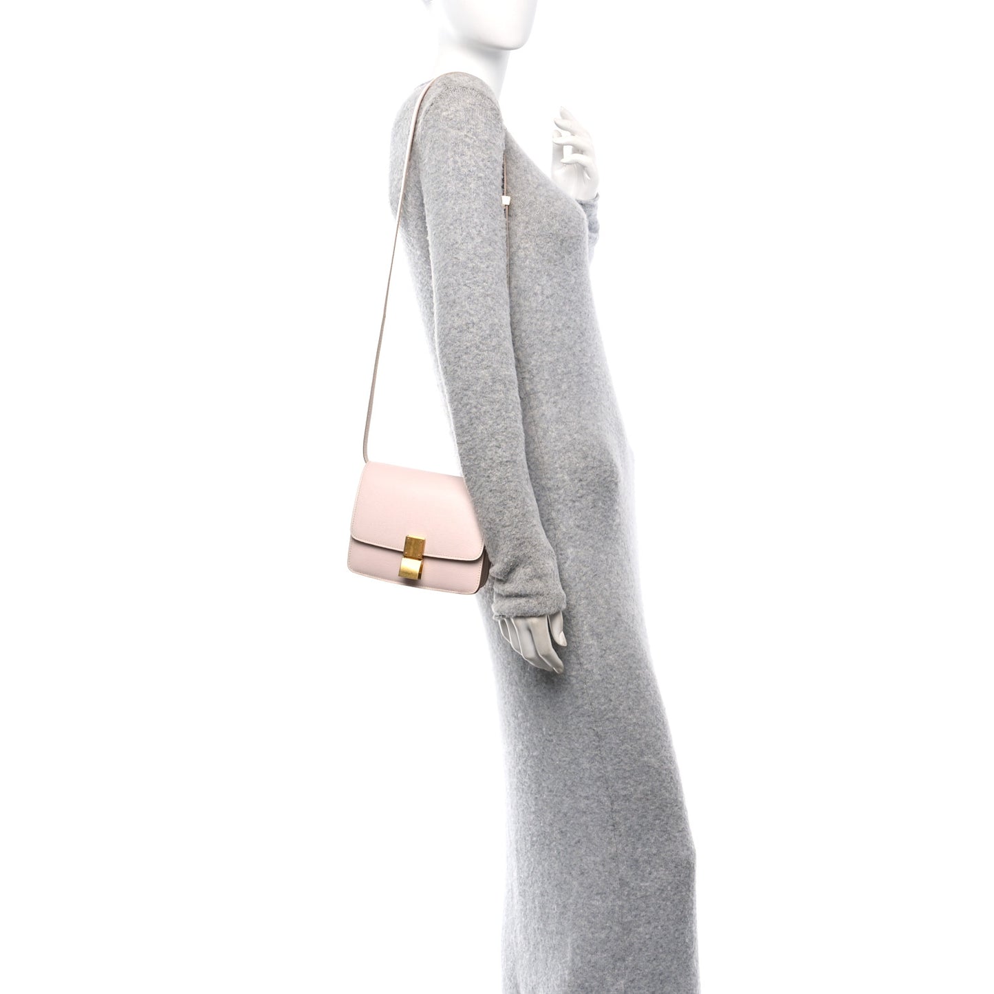 Liege Calfskin Small Classic Box Flap Bag Blush