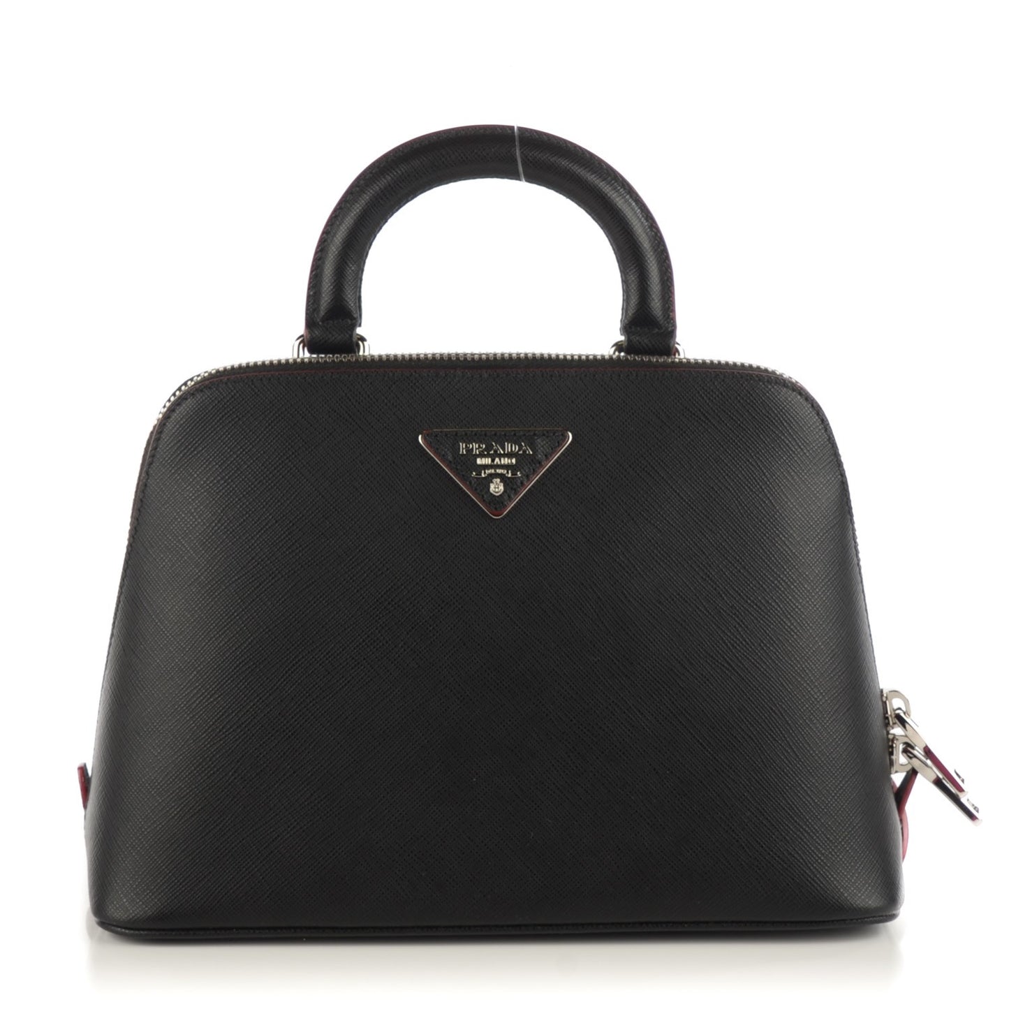 Saffiano Lux Promenade Backpack Black Rosso
