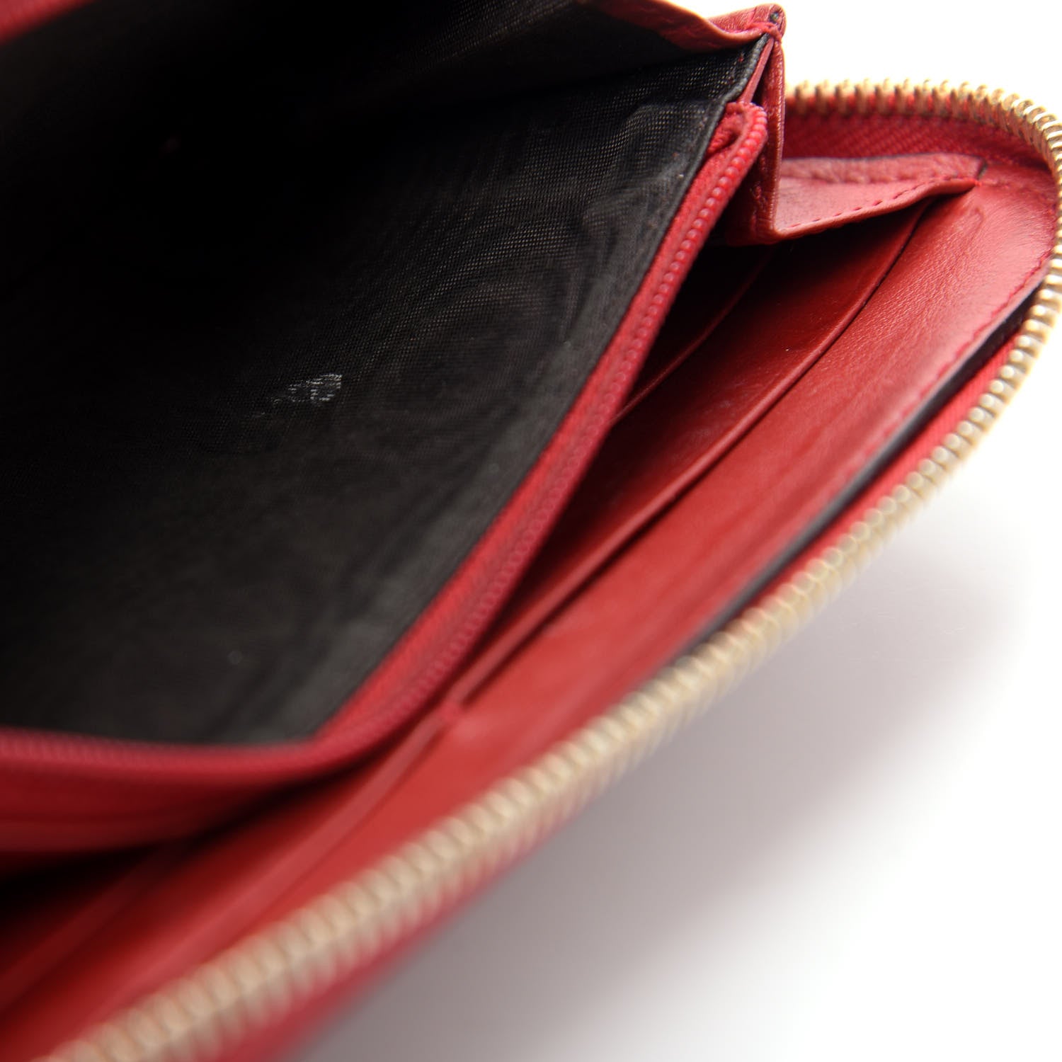 Gucci Microguccissima Zip Around Wallet Red 9 of 11