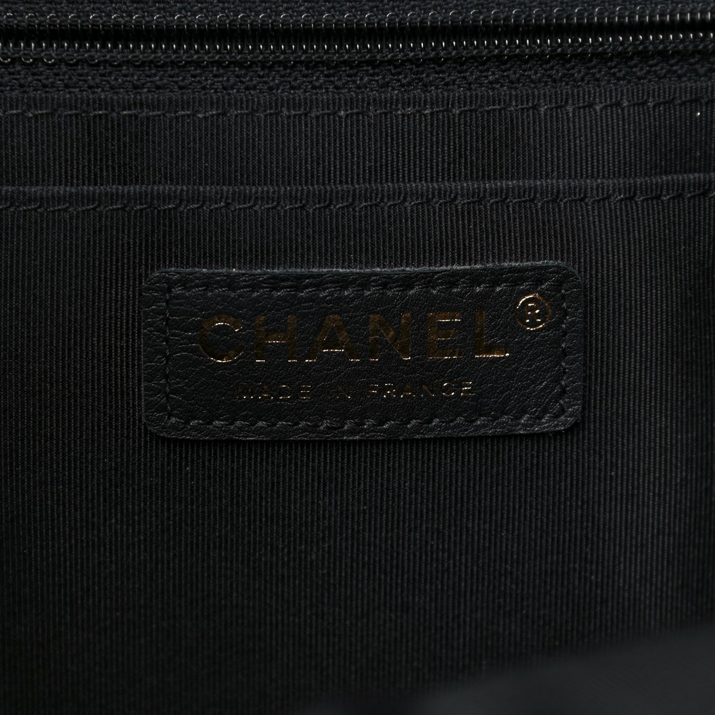 Calfskin Quilted Large Daily Shopping Bag Black