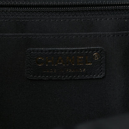 Chanel Calfskin Quilted Large Daily Shopping Bag Black 5 of 17