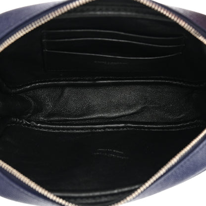 Saint Laurent Grain De Poudre Matelasse Monogram Mini Lou Camera Bag Azure Blue 5 of 10