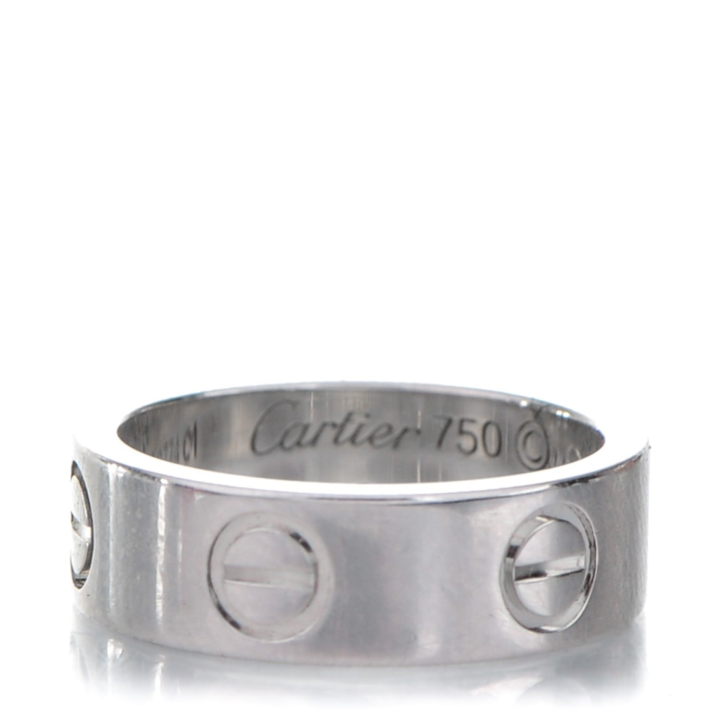 18K White Gold 5.5mm LOVE Ring 47 4