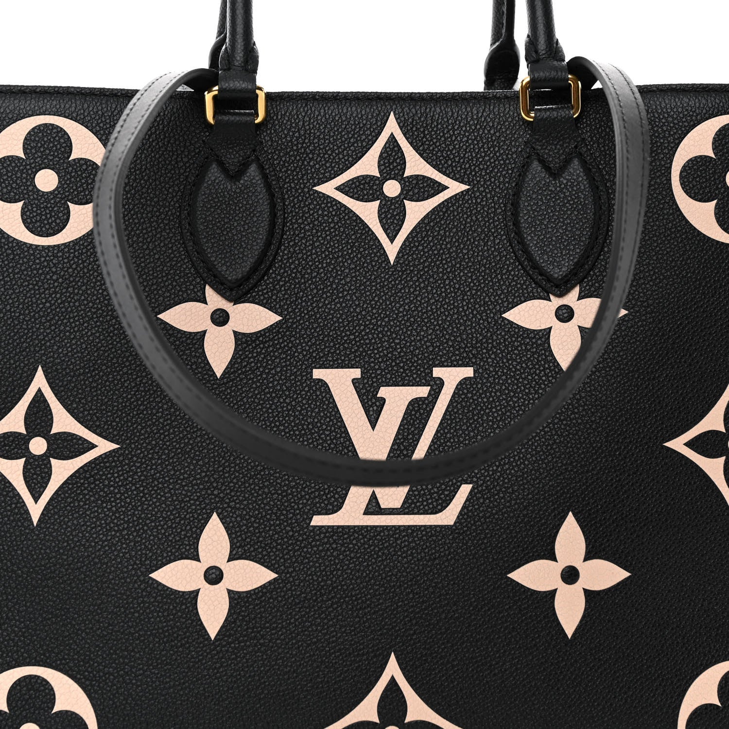 Louis Vuitton Empreinte Monogram Giant Onthego MM Black Beige 7 of 9