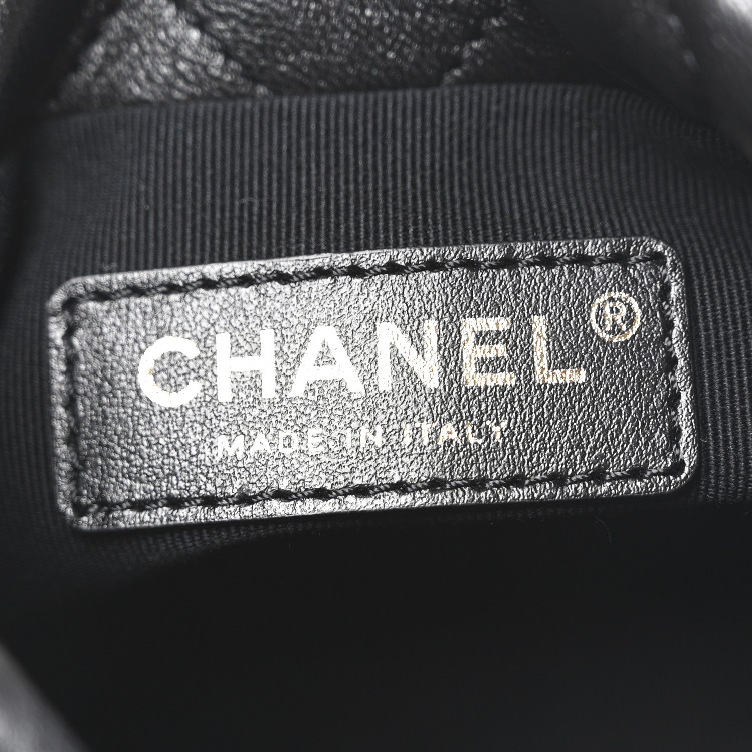 Chanel Lambskin Quilted Pearl Mini About Pearls Drawstring Bag Black 6 of 10