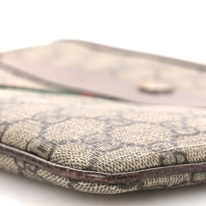 Gucci GG Supreme Monogram Large Ophidia Pouch Clutch Brown 10 of 11
