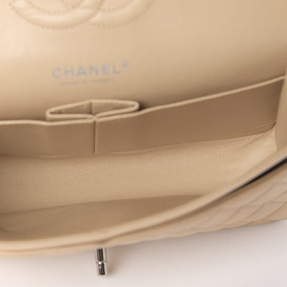 Chanel Lambskin Quilted Medium Double Flap Beige 6 of 12