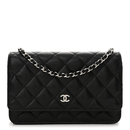 Chanel Caviar Quilted Wallet on Chain WOC Black 1 of 12