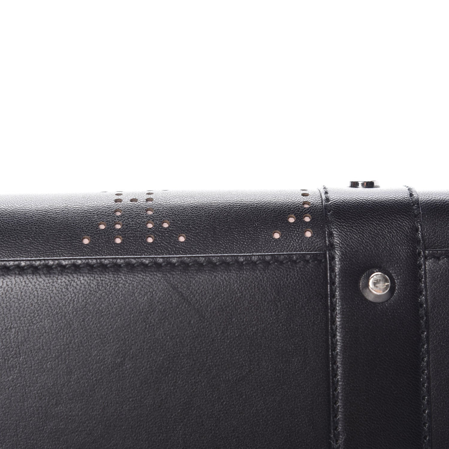 Christian Dior Calfskin Cannage Perforated Small Lady Dior East West Black 13 of 13