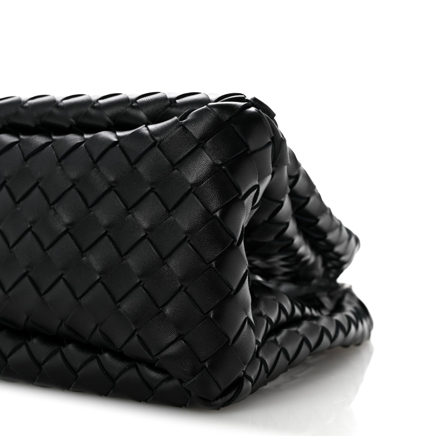 Bottega Veneta Nappa Intrecciato Small Campana Shoulder Bag Black 9 of 10