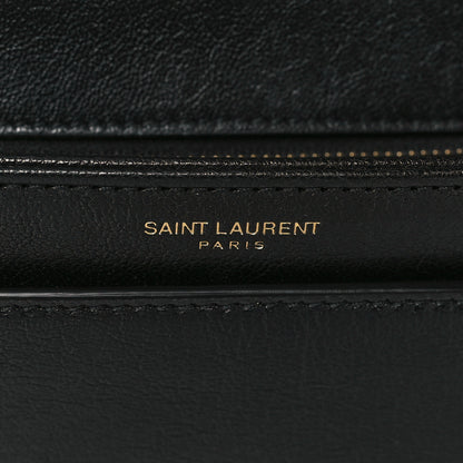 Saint Laurent Lambskin Matelasse Amalia Chain Shoulder Bag Black 6 of 9
