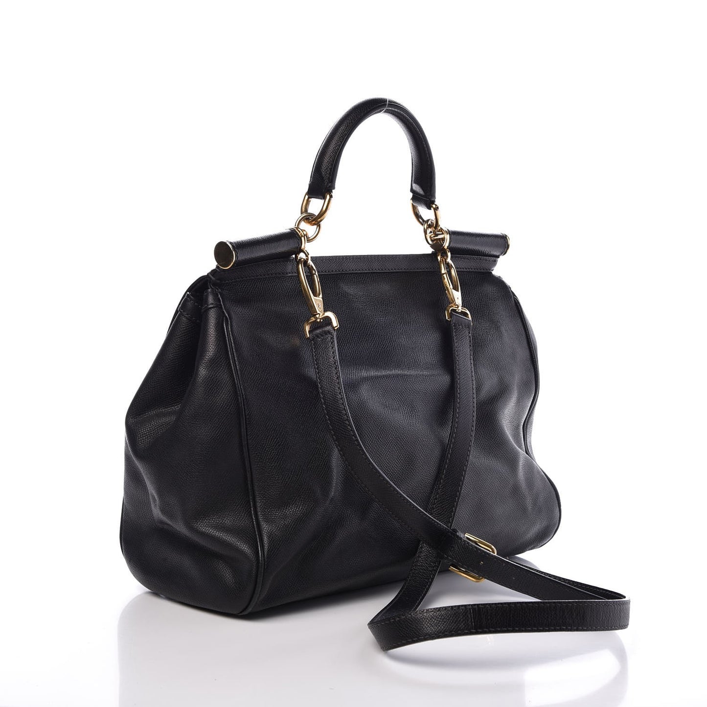 Dauphine Large Miss Sicily Satchel Black