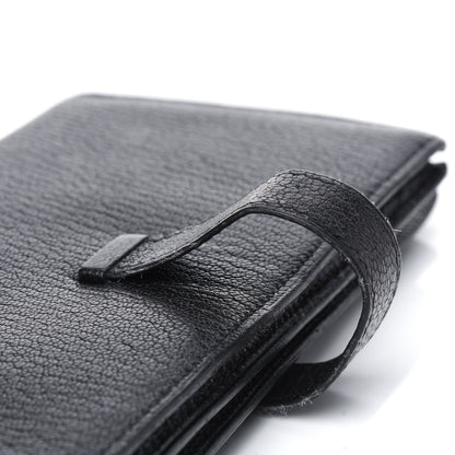 Hermes Chevre Mysore Bearn Gusset Wallet Black 17 of 19