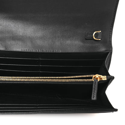 Fendi Nappa Matisse FF Embossed Continental Wallet Black 5 of 12